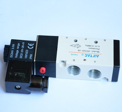 【山东建友 电磁阀4V310-10 DC24V AC220V 二位五通换向阀气阀】价格_厂家_图片